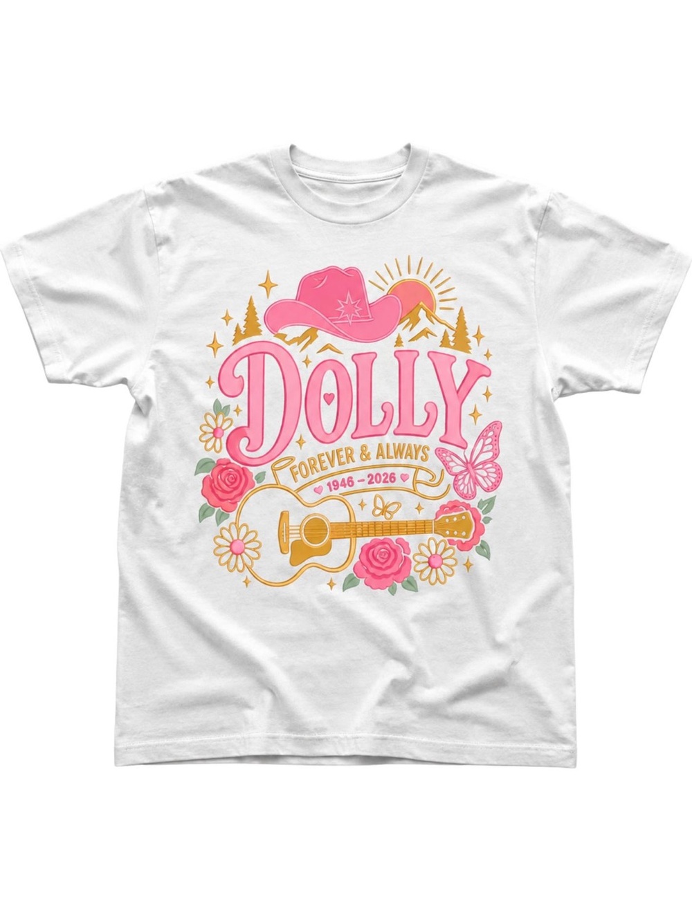 Dolly Forever & Always Graphic Tee, RIP Dolly Queen Of Country